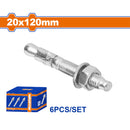 Tacos Galvanizados de Cuña 20x120mm Galvanizado 6 pzas