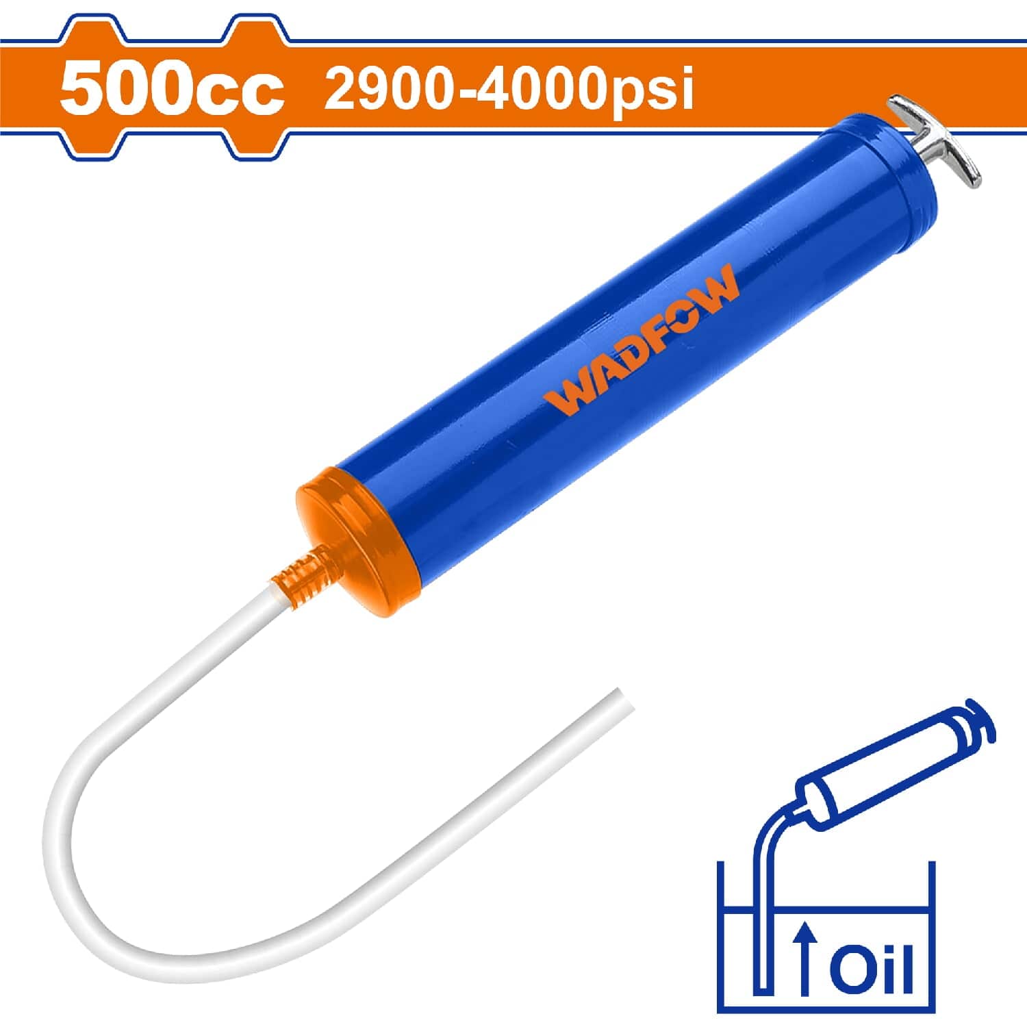 Pistola Para Succionar Aceite 500Cc. 2900-4000Psi. Incluye Manguera De Plástico.