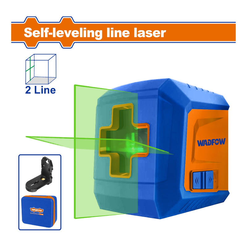 Laser de línea autonivelante. Rango de trabajo:0~30 m Tiempo de nivelación<=4s. Angulo Nivel:<=4°