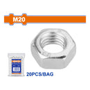 Tuercas Hexagonales Acero Inoxidable M20. Acabado galvanizado. Para barras roscadas (20 pzas)