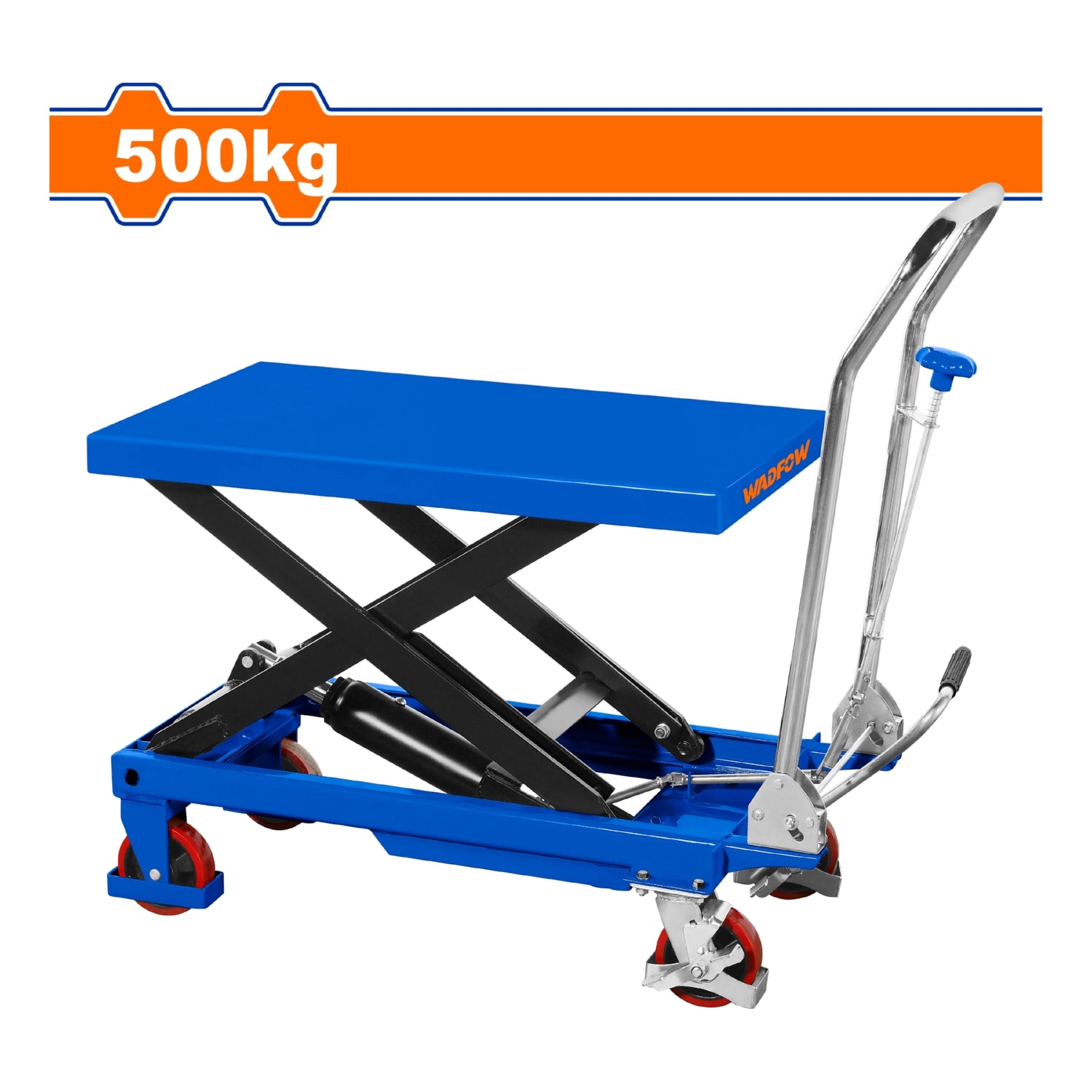 Mesa Elevadora Hidráulica de Tijera 500Kg. Alt. Min\Max: 285-880mm.