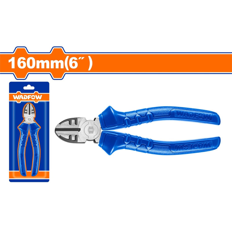 Alicate de corte diagonal 160mm (6") Pulido y antióxido. Mango de un solo color. Pinza