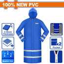 Capotes impermeables para lluvia. Estilo Gabardina 100% PVC. Espesor:0.35mm Con líneas reflectivas.