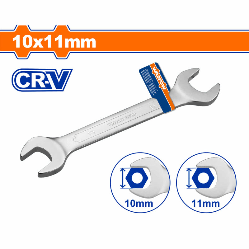 Llave combinada doble 10x11mm 137mm Cr-V Acabado mate