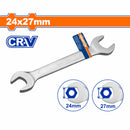 Llave combinada doble 24x27mm 250mm Cr-V Acabado mate