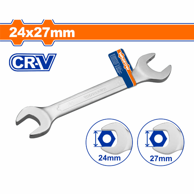 Llave combinada doble 24x27mm 250mm Cr-V Acabado mate