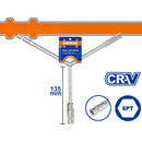 Llave Y para dados de llantas. Cr-V, Cromado plateado, 135mm