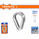 Guardacabos cable de acero de 1/2" Acero al Carbono Electro galvanizado para Cables de Alambre. Dedal de cuerda.