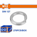 Arandelas Galvanizadas M12 Acero al carbono. 270 pzas.