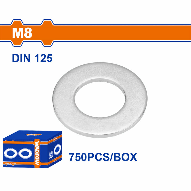 Arandelas Galvanizadas M8 Acero al carbono. 750 pzas.