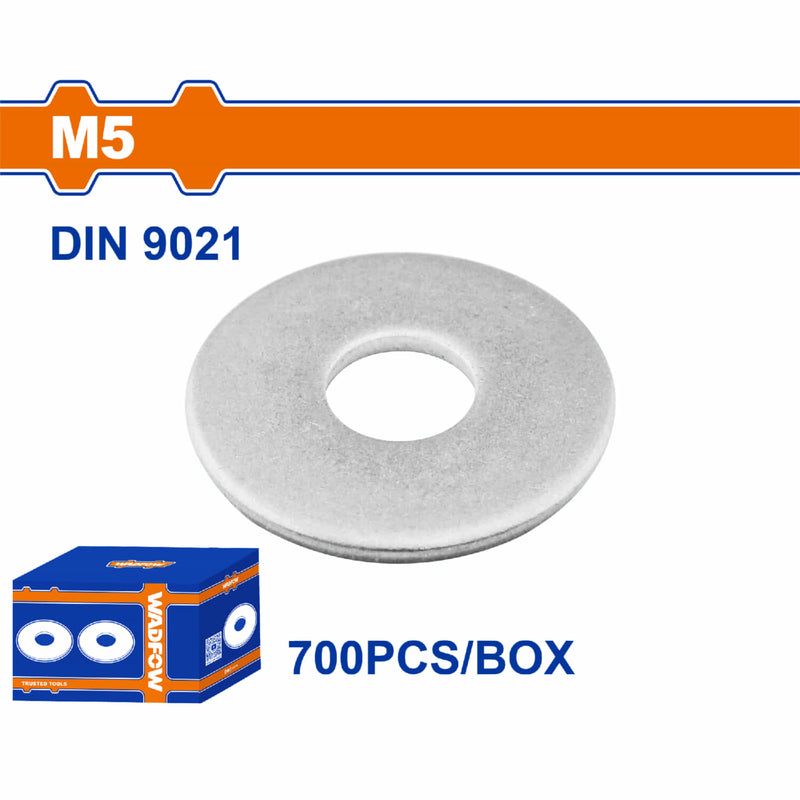 Arandelas Galvanizadas M5 Acero al carbono. 700 pzas.