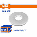 Arandelas Galvanizadas M10 Acero al carbono. 100 pzas.