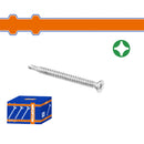 Tornillos Punta Broca  Phillips avellanado. Acabado Zinc. Para perforar