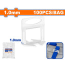 Nivelador de Baldosas 1mm Polipropileno Set 100 pzas.