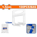 Nivelador de Baldosas 1.5mm Polipropileno Set 100 pzas.