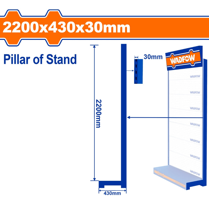 Exhibidor WADFOW WPJ2A01 + WPJ2A02 + WPJ2F04 + WPJ2A03 (Exhibidor de 7)