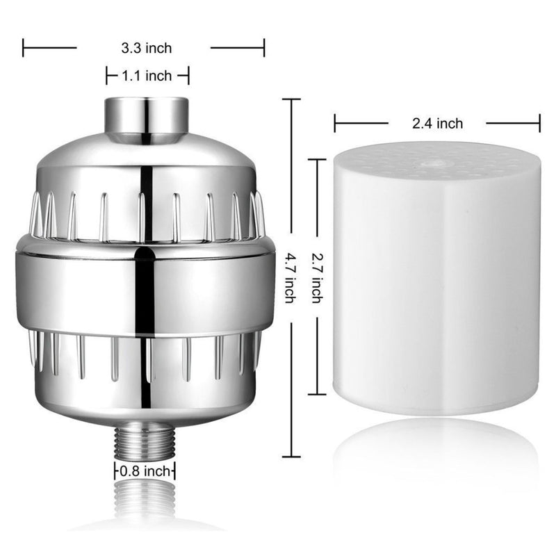 Filtro de agua para ducha regadera de 10 etapas. Protege la piel y cuida de la caída del cabello.