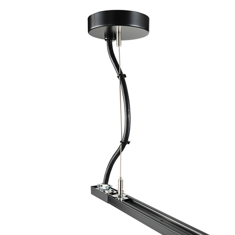 Cable y soporte de techo Kit de suspension para Rieles Track sistema colgante color Negro