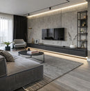 Panel Decorativo WPC Bambú 1.22M X 2.80M X5mm Microcemento claro Texturizado