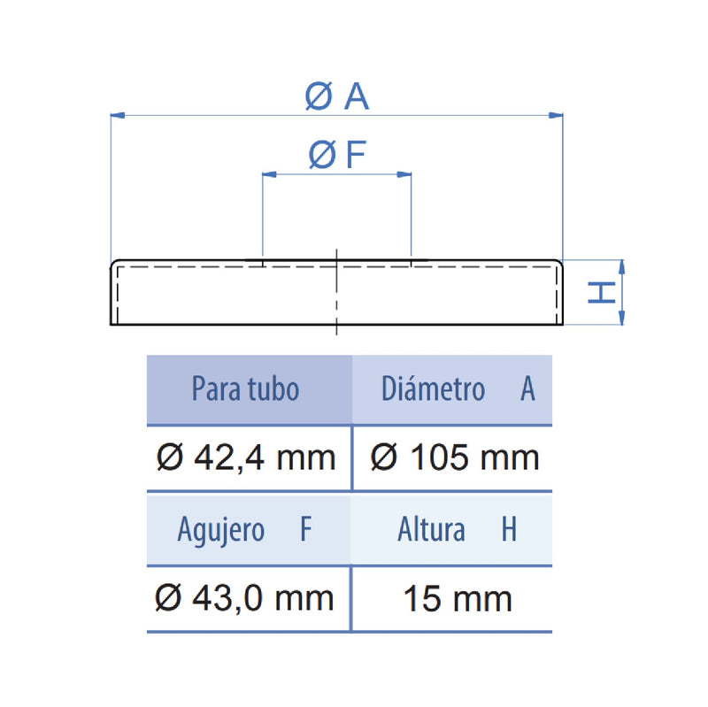 Tapa Decorativa Para Poste De 42.4Mm. Inoxidable  BRONCE Brillante 304SS PVD