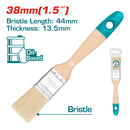 Brocha de 1 1/2". Mango de madera.