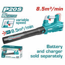 Soplador de batería 20V inalámbrico de iones de litio (SIN CARBONES)