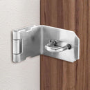 Aldaba Portacandado 5". Acero inoxidable Con Diseño en 90 Grados. Pestillo de Seguridad para Puertas y Armarios.