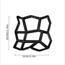 Molde cemento para Veredas de Piedra Irregular. Pavimento. Plantilla para Concreto Tipo “AS” 35 x 35 cm.