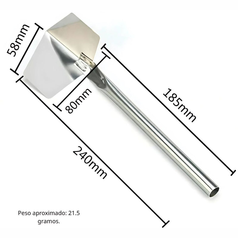 Llana de Esquina Interna. Herramienta de Acabado (3.1" x 2.3"). Remates De Esquina. Gypsum o cemento