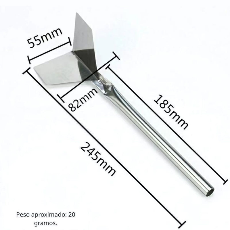 Llana de Esquina Externa. Herramienta de Acabado (3.2" x 2.2"). Remates De Esquina. Gypsum o cemento