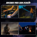 Linterna LED Recargable Alta Potencia XH-P50 con Zoom Telescópico y Resistencia al Agua.