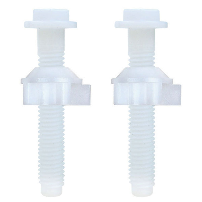 Tornillos Plásticos para Asiento de Inodoros con Tuerca Lateral (Set de 2 Unidades)