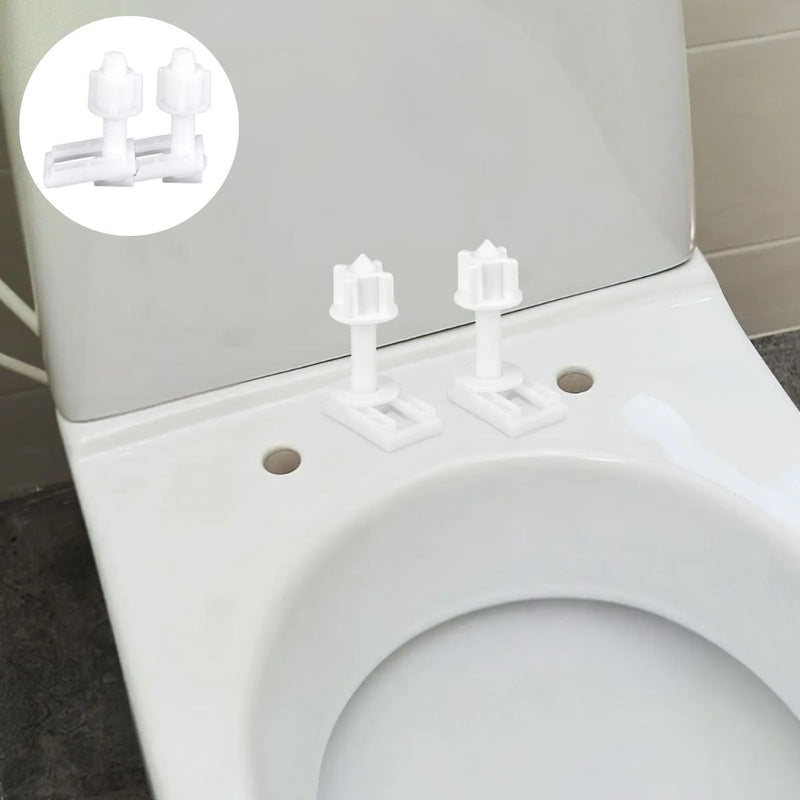 Tornillos Plásticos para Tapa de inodoros Sanitario Inferior 3.6 cm (Juego de 2 Piezas)