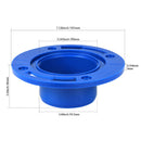 Brida Plástica flanche de Montaje para desague Inodoros 4 Tornillos Universal 90mm.