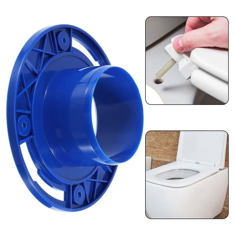 Brida Plástica flanche de Montaje para desague Inodoros 4 Tornillos Universal 90mm.