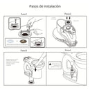 Anillo de cera Kit de instalación para inodoros con brida sanitaria y tornillos.