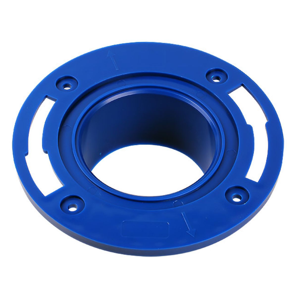 Brida Plástica flanche de Montaje para desague Inodoros 4 Tornillos Universal 90mm.