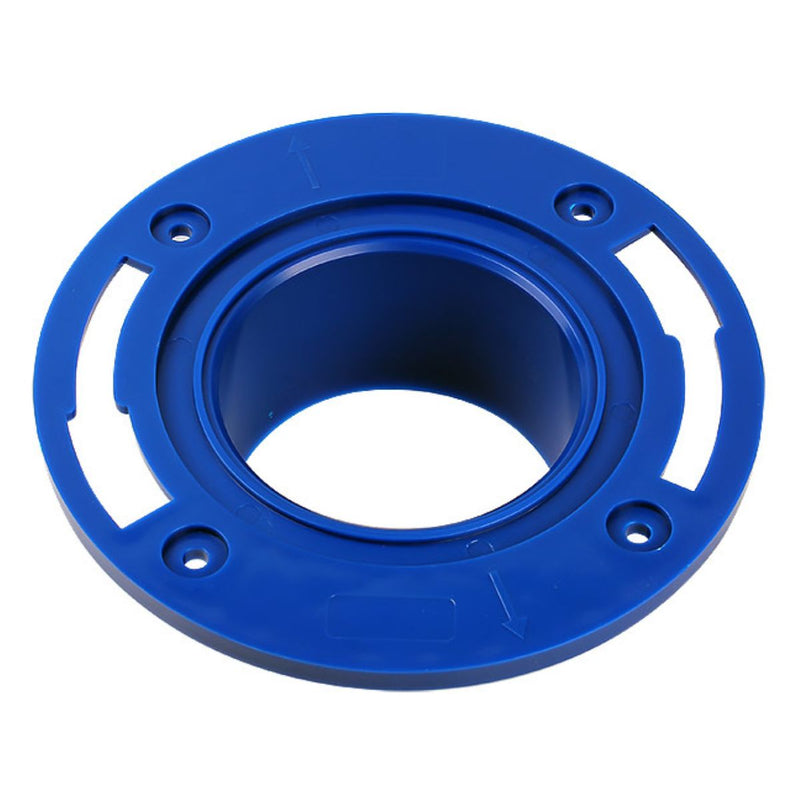 Brida Plástica flanche de Montaje para desague Inodoros 4 Tornillos Universal 90mm.