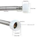 Tubo de abasto Manguera Flexible 40cm Acero Inoxidable Trenzado con Conectores G7/8 y G3/8.