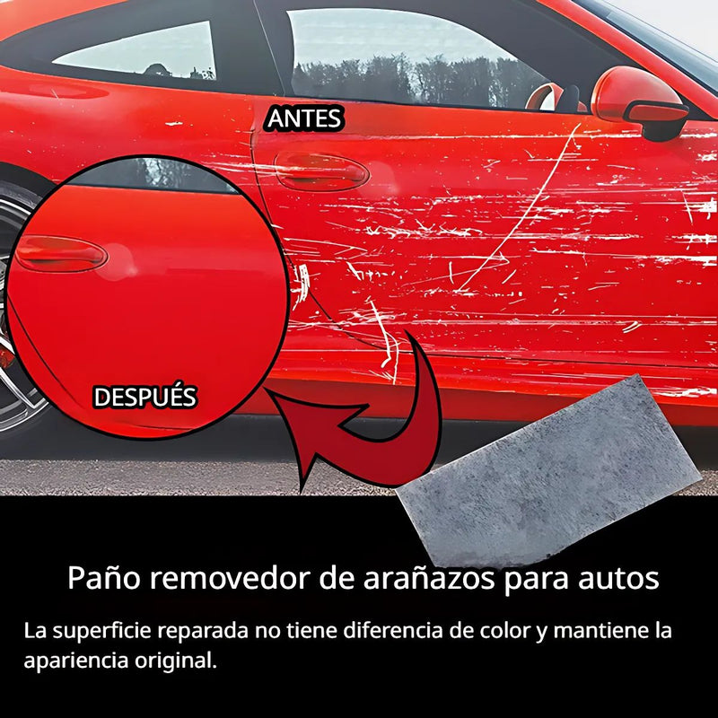 Paño Removedor de Rayones para auto. Paño Multiusos De Reparación De Arañazos para carros. Quita rayas de carro (Set de 12 unds)