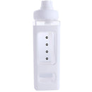 Botella de Agua Plastica 700 ml. Termo Cuadrado Blanco. BPA Free (23.7 fl oz).