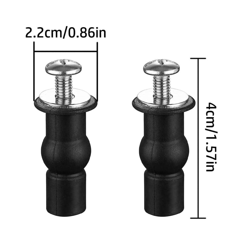 Tornillo Expansivo para Asiento de Inodoro Universal 18mm. (Juego de 2 Piezas) Perno de Repuesto Antideslizante.