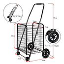 Carrito Plegable de Compras con Ruedas Grandes y Canasta Reforzada 57L. Carretilla Multiusos. Trolley