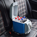 Mini Nevera Cooler Portátil 7.5L para Auto. Hielera para Carro12V. Función Frío 15°C y Calor 60°C. Hielera Pequeña Color Azul. 31x17x31 cm.