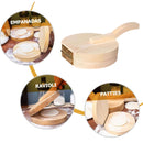 Pataconera Prensa de Madera para Patacones y Empanadas con Mango Ergonómico.
