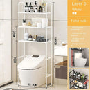 Estante Organizador para Baño sobre Inodoro de 3 Niveles. Mueble repisa para almacenamiento. Color blanco. 149x45.3x26cm
