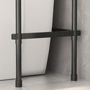 Estante Organizador para Baño sobre Inodoro de 3 Niveles. Mueble repisa para almacenamiento. Color negro. 149x45.3x26cm