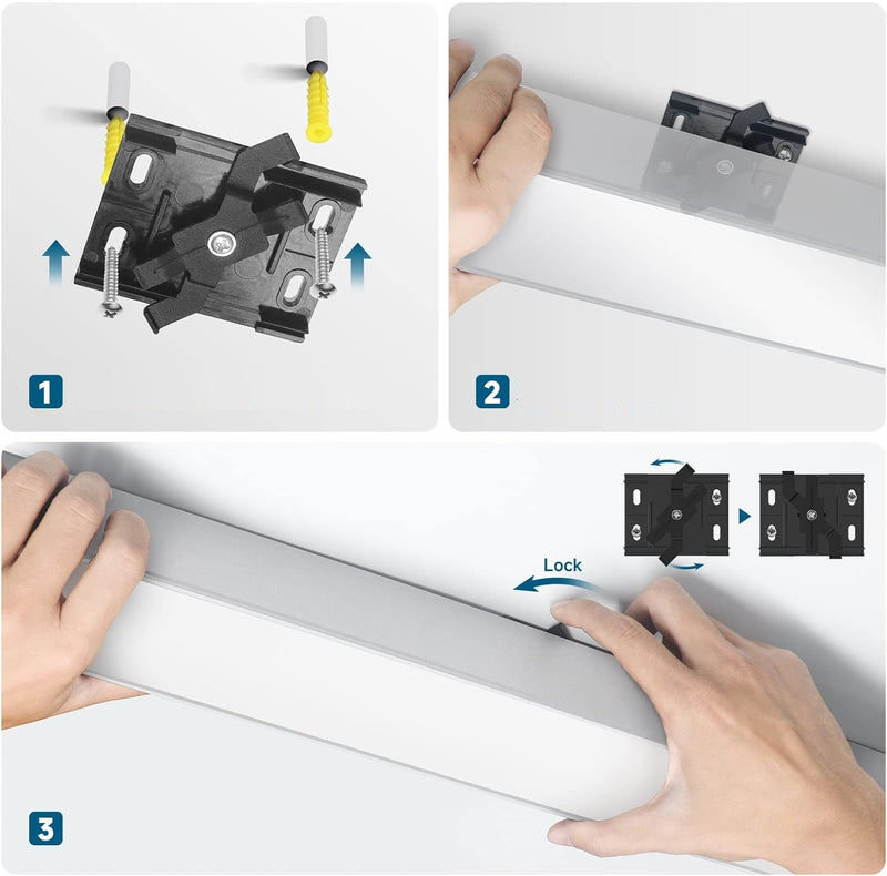 Lámpara Lineal colgante LED Blanca 40W CCT 4000 lm. Conexión continua hasta 20 lámparas