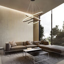 Lámpara Colgante LED Negra 112W, CCT Ajustable, Estilo Moderno.