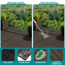 Baldosas Deck WPC 30x30 cm Pack 8 Piezas. Piso Exterior Madera Plástico PP Resistente al Agua y UV. Sistema Encaje Fácil. Uso Jardín Terraza Patio Color Gris Oscuro